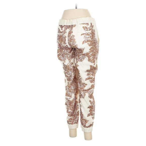 π¨ 50% OFF BUNDLES!π¨NWT JCrew Seaside Iridescent Sequin Ivory Linen Cotton Jogger - Picture 9 of 11